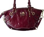 Sophia Crimson Red Patent Purse