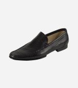 Black Python Loafers Shoe