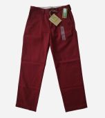 Khaki Flat Front Men's Pants-01.jpg