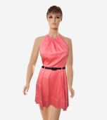 Pink Salmon Halter Dress