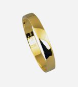 Solid Gold Idiom Bangle Bracelet