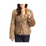 Light Brown Faux Fur Jacket