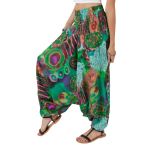 Green Three-In-One Convertible Harem Pants