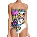 White Floral One-Piece Swimsuit