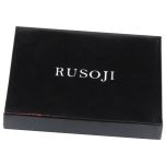 Mens Black Leather Bifold Wallet