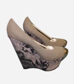 Snake Print Heels Shoes