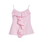 Pink Ruffle Sleeveless Top