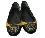 Woven Patent Leather Flats