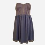 Lavender Strapless Mini Dress