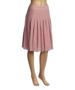 Pink Crinkle Pleated Skirt